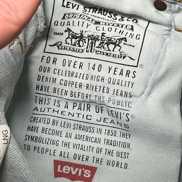 Vintage 90s Levis 512 Slim Taper High Waist Mom Blue Jeans Womens 11 Long Light - Picture 9 of 9